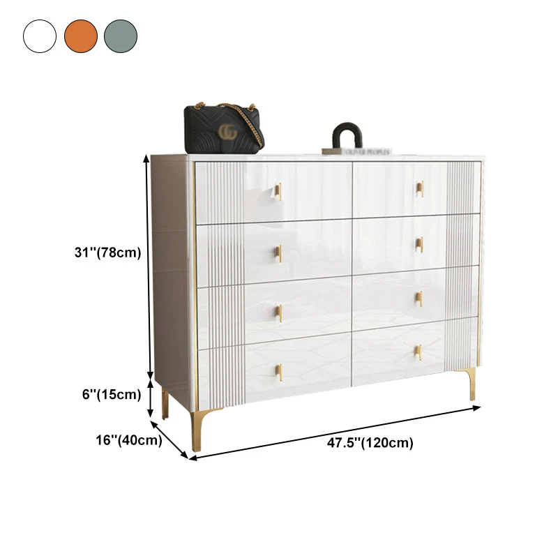 Credenza buffet pietra stile moderno da 15,7 "D per sala da pranzo con cassetto Clearhalo