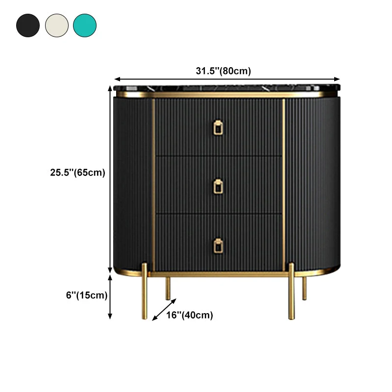 Credenza buffet pietra stile moderno da 80 cm per sala da pranzo, con cassetto Clearhalo