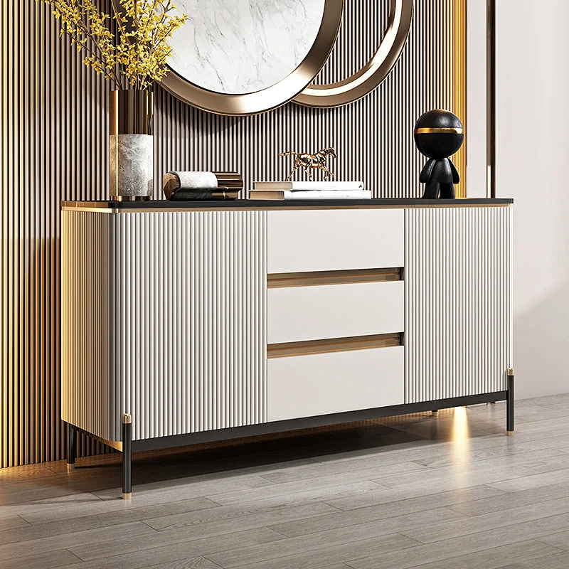 Credenza buffet stile glamour da 80 cm per soggiorno e cucina Clearhalo