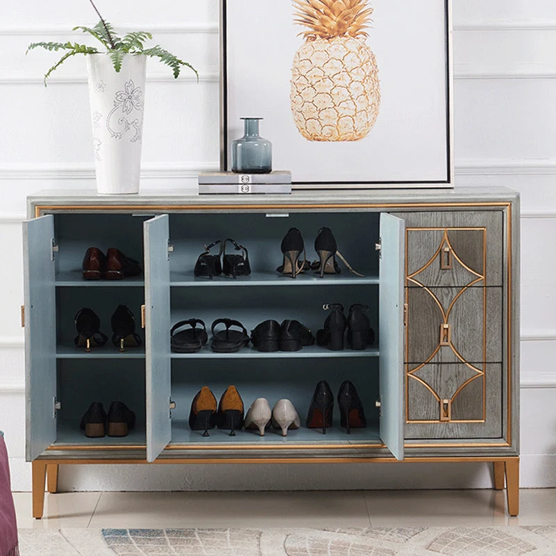 Credenza buffet stile moderno per soggiorno con credenza portaoggetti derivati del legno Clearhalo