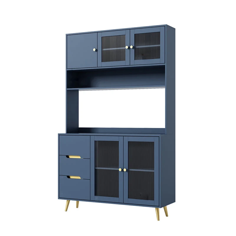 Credenza 3 cassetti, stile glamour, altezza 78 pollici, per soggiorno Clearhalo