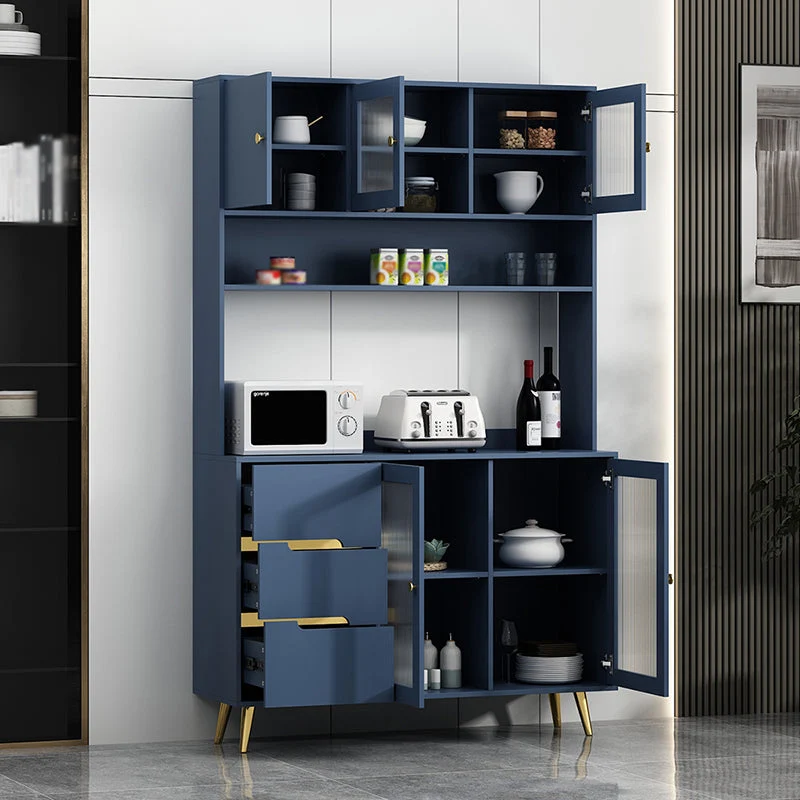 Credenza 3 cassetti, stile glamour, altezza 78 pollici, per soggiorno Clearhalo