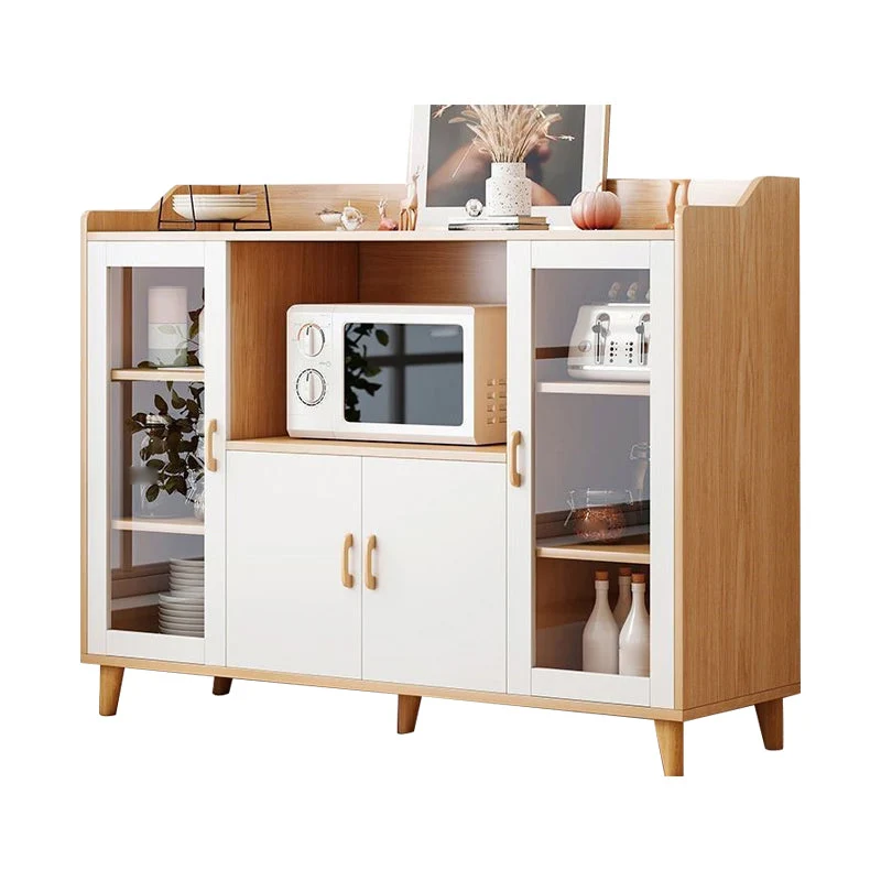 Credenza con mobile contenitore rettangolare Credenza da cucina moderna legno Clearhalo