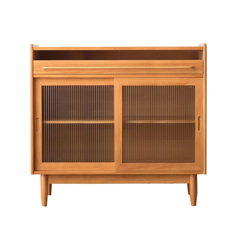 Credenza credenza stile moderno, credenza buffet legno massello con 1 cassetto Clearhalo