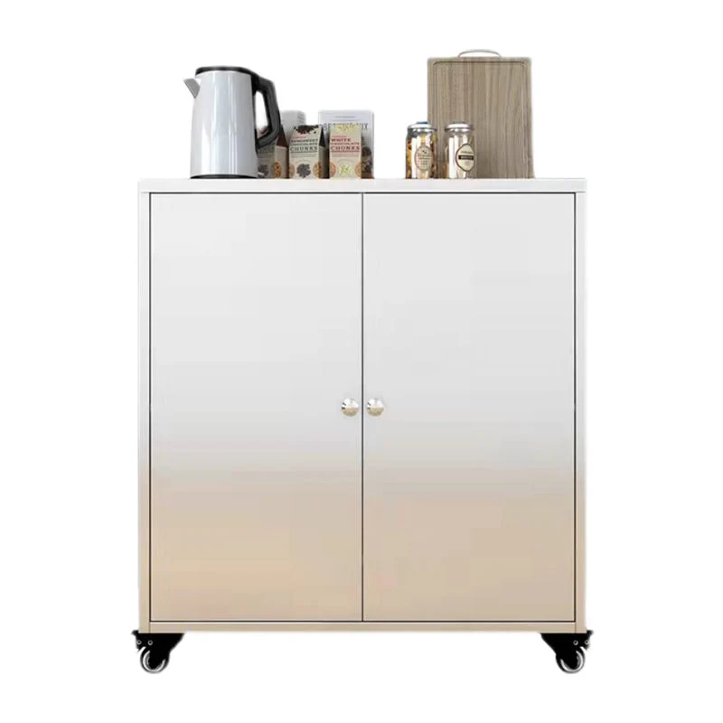 Credenza da cucina acciaio Mobile server moderno buffet con porta Clearhalo