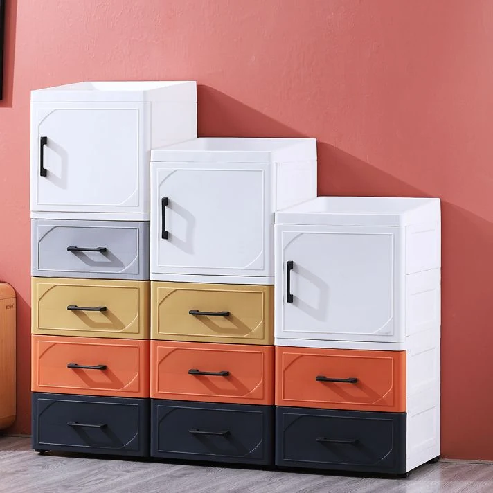 Credenza da cucina moderna con cassetti e armadietti acrilico Clearhalo
