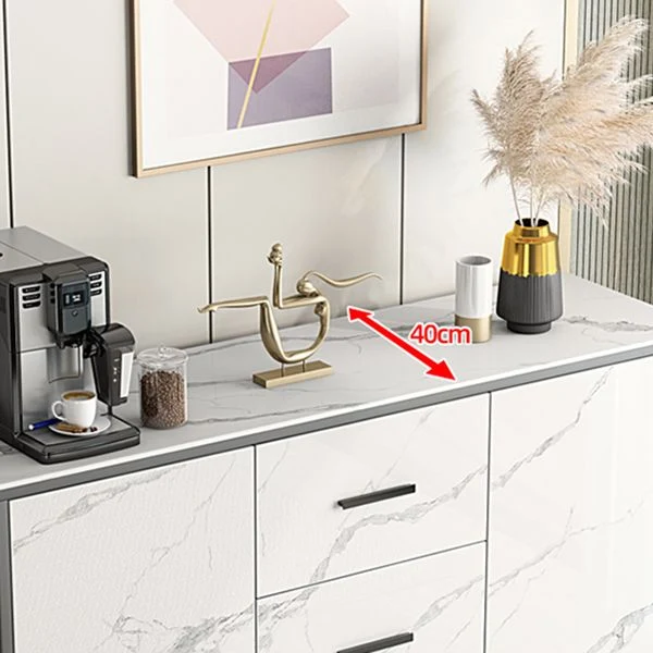 Credenza da cucina pietra Mobile server moderno con contenitore Clearhalo