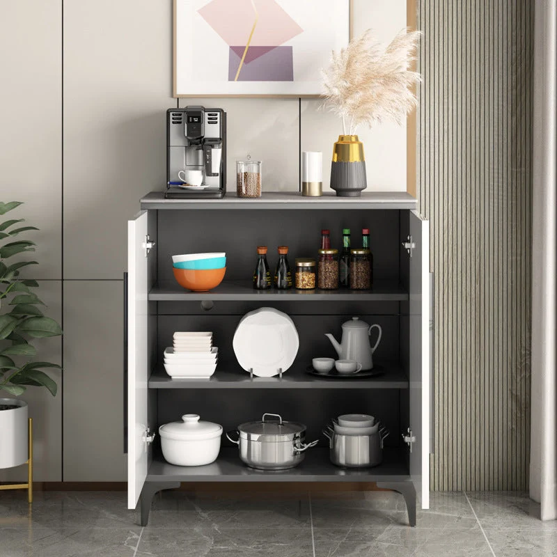 Credenza da cucina pietra Mobile server moderno con contenitore Clearhalo
