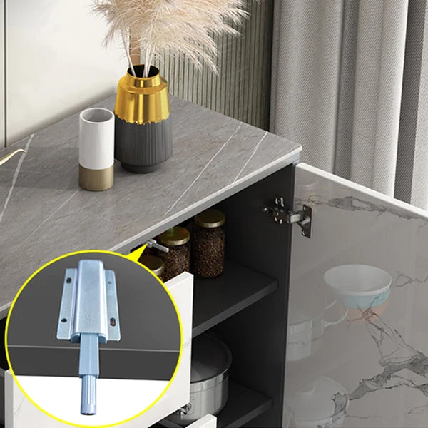 Credenza da cucina pietra Mobile server moderno con contenitore Clearhalo