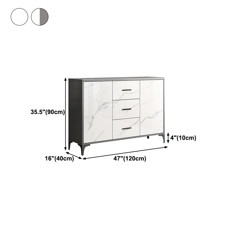 Credenza da cucina pietra Mobile server moderno con contenitore Clearhalo