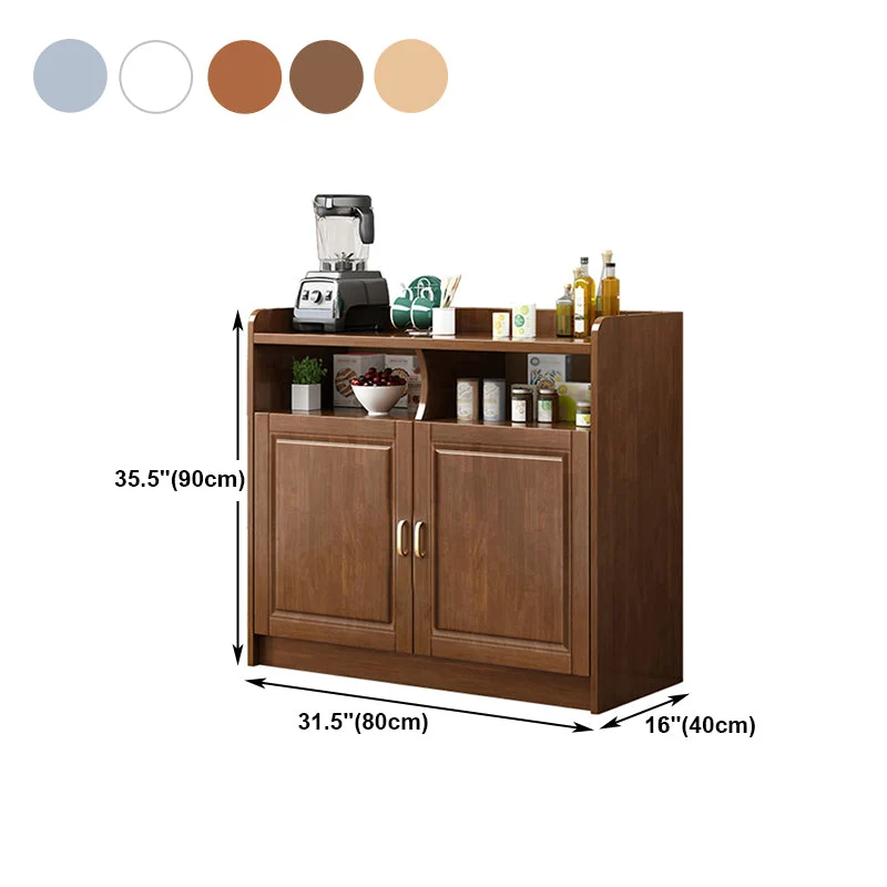 Credenza giorno Glam legno di gomma 3 cassetti, credenza giorno per soggiorno Clearhalo