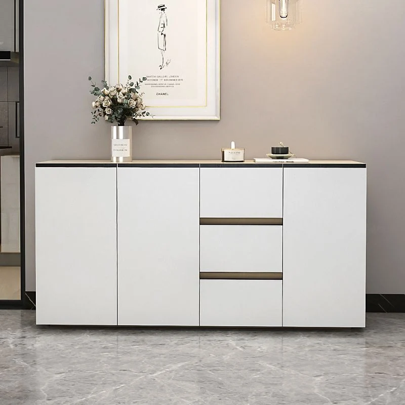 Credenza Glam 3 cassetti Credenza da pranzo derivati del legno per soggiorno Clearhalo