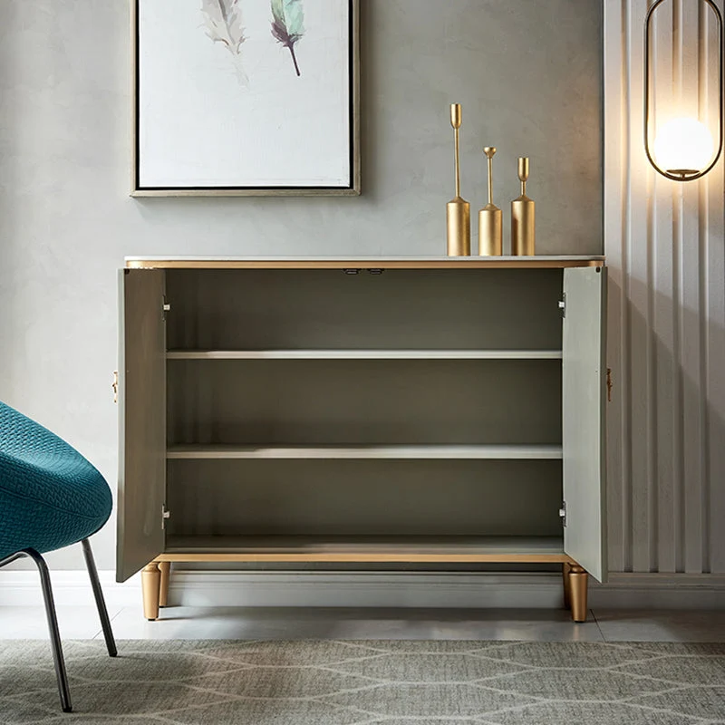 Credenza Glam Inclusa Mobile Buffet con Contenitore per Sala da Pranzo Clearhalo