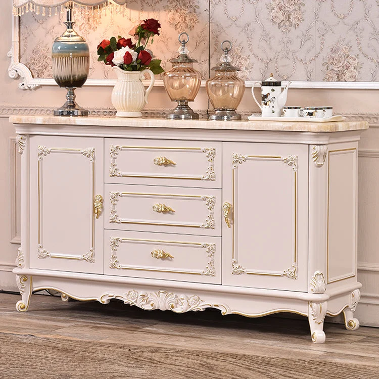 Credenza Glam Style 2 ante legno di rovere per soggiorno Clearhalo