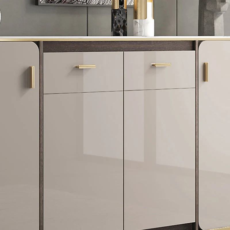 Credenza Glam Style Credenza con Piano Pietra con Anta per Uso Cucina Clearhalo