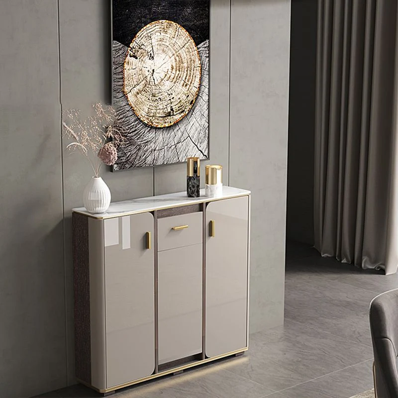 Credenza Glam Style Credenza con Piano Pietra con Anta per Uso Cucina Clearhalo