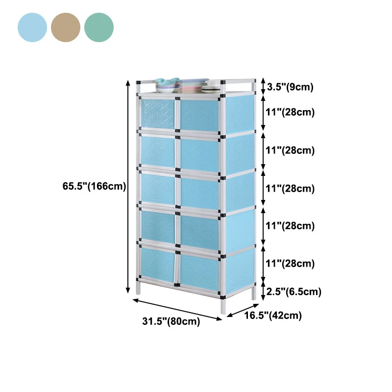 Credenza Glam Style Credenza Metallo con Anta per Soggiorno Clearhalo