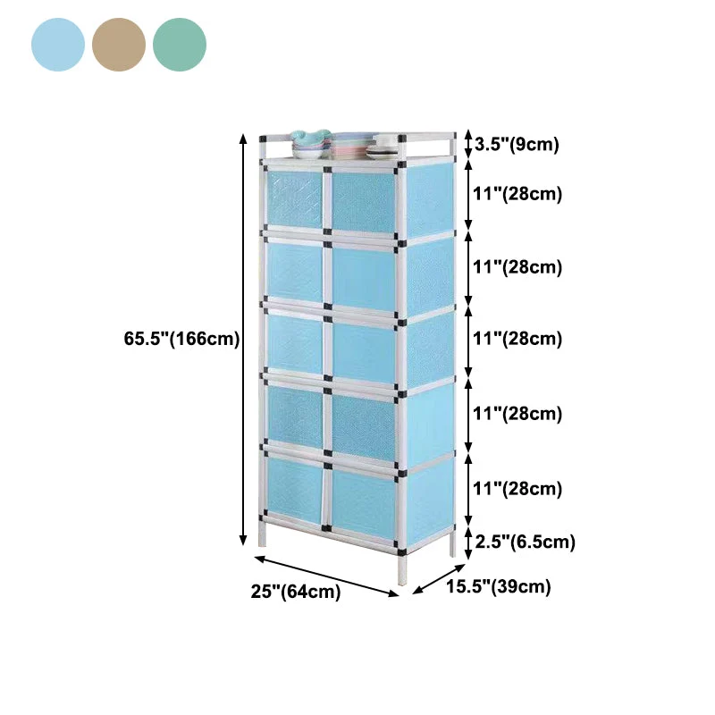 Credenza Glam Style Credenza Metallo con Anta per Soggiorno Clearhalo