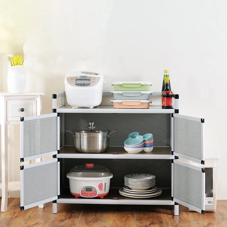 Credenza Glam Style Credenza Metallo con Anta per Soggiorno Clearhalo