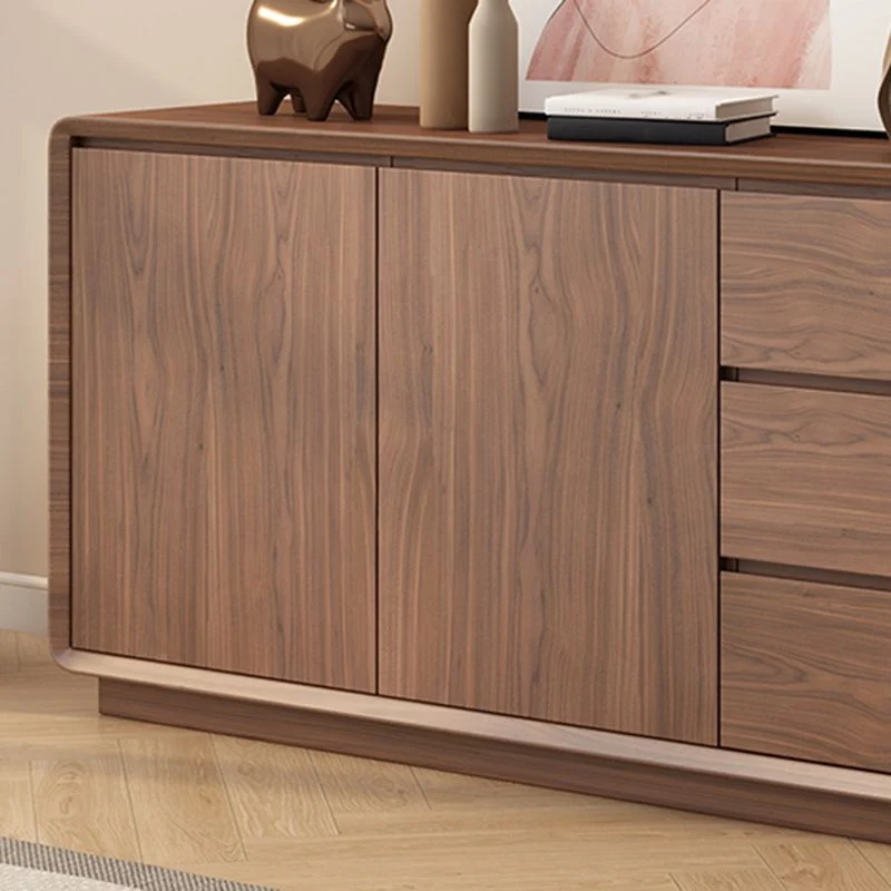 Credenza legno stile moderno con armadi e cassetti Clearhalo