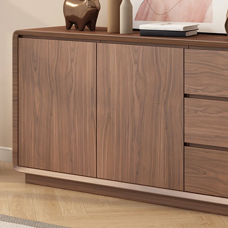 Credenza legno stile moderno con armadi e cassetti Clearhalo
