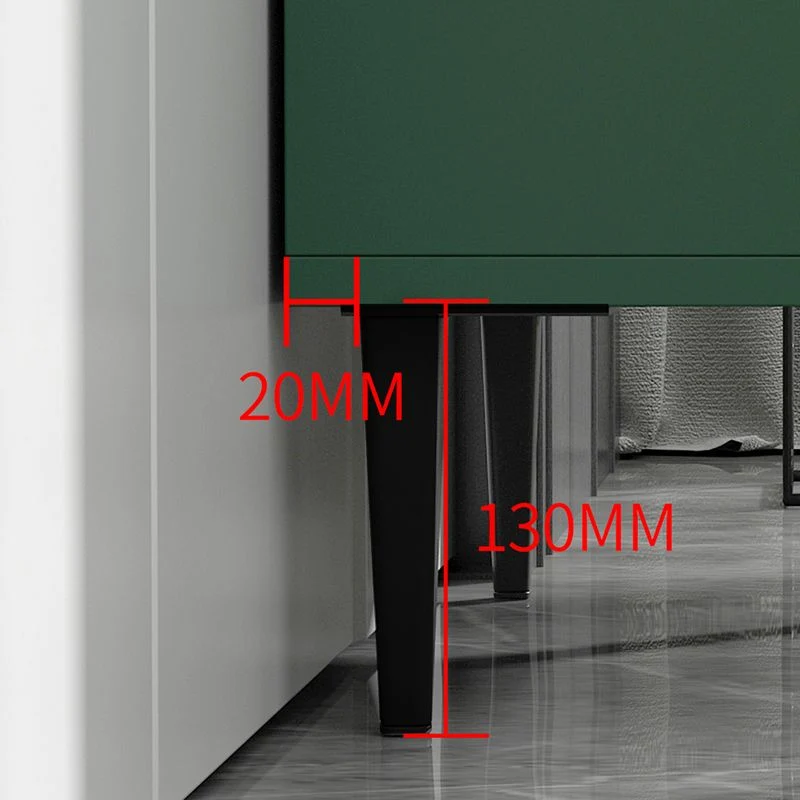 Credenza minimalista da 50,8 cm di lunghezza, con 2 cassetti e 1 anta, per soggiorno Clearhalo