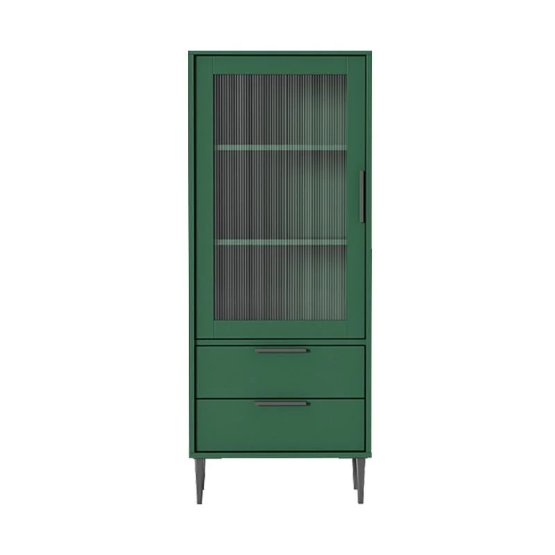 Credenza minimalista da 50,8 cm di lunghezza, con 2 cassetti e 1 anta, per soggiorno Clearhalo