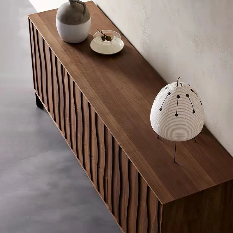Credenza moderna 2 ante, armadietti server inclusi, per soggiorno Clearhalo