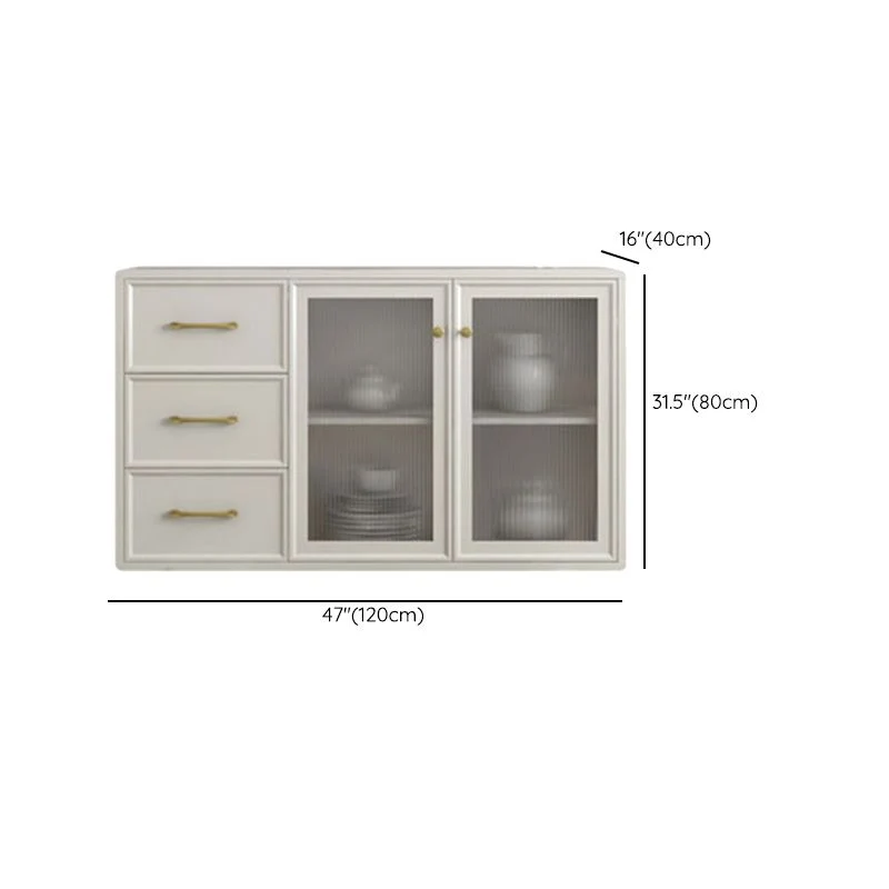 Credenza moderna betulla per sala da pranzo Clearhalo