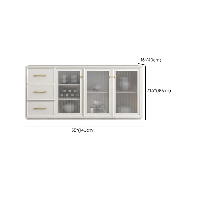 Credenza moderna betulla per sala da pranzo Clearhalo