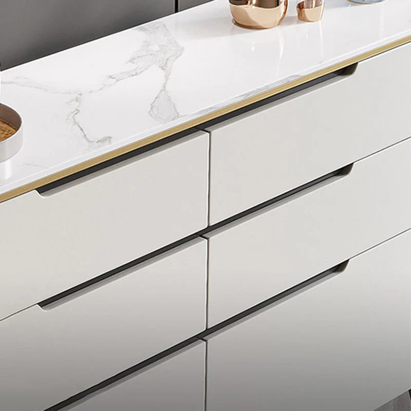 Credenza moderna buffet pietra con cassetti per cucina Clearhalo