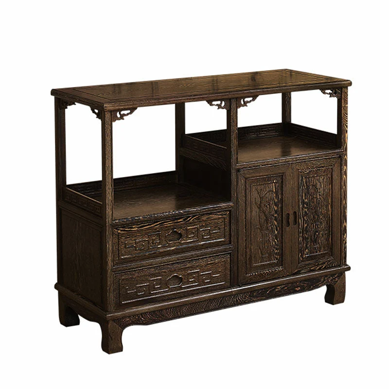Credenza moderna 2 cassetti, armadietti legno inclusi per soggiorno Clearhalo