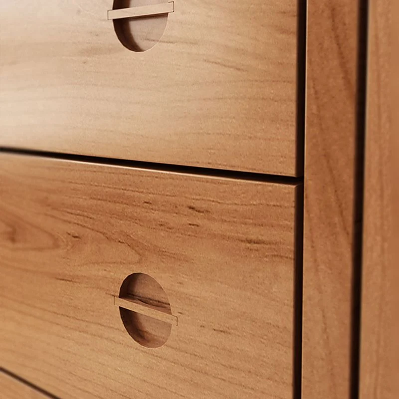 Credenza moderna 4 cassetti legno massello di pino, supporto da buffet per soggiorno Clearhalo