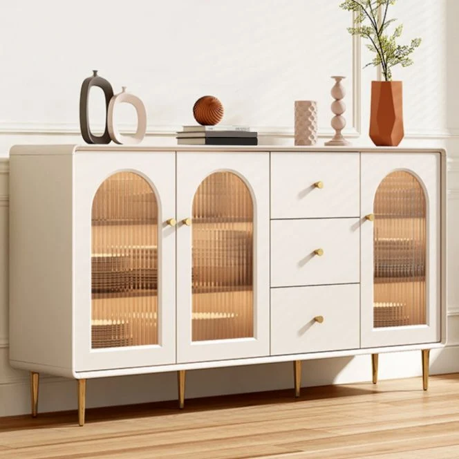Credenza moderna con credenza finto legno con gambe per cucina Clearhalo