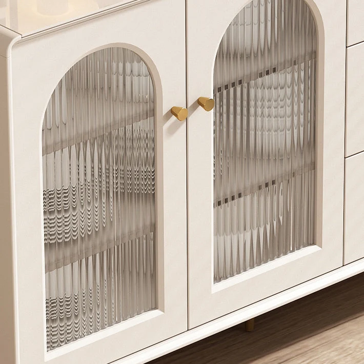 Credenza moderna con credenza finto legno con gambe per cucina Clearhalo