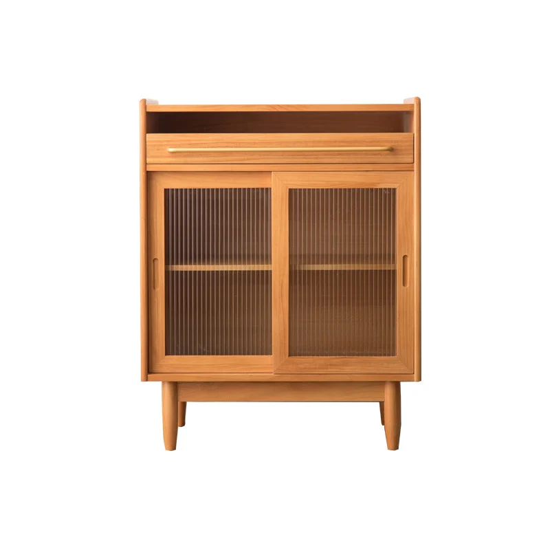 Credenza moderna con porta vetro e contenitore per uso domestico Clearhalo