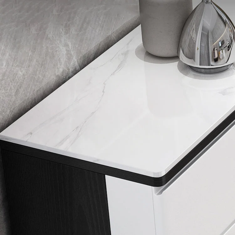 Credenza moderna con ripiani regolabili MDF 3 cassetti Clearhalo