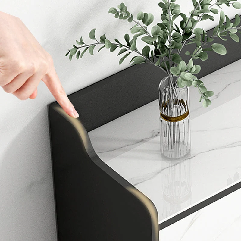 Credenza moderna con ripiani regolabili per server da pranzo e contenitori aperti Clearhalo