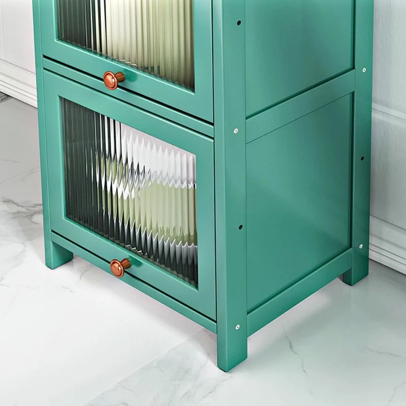 Credenza moderna Credenza bambù con ante per sala da pranzo Clearhalo