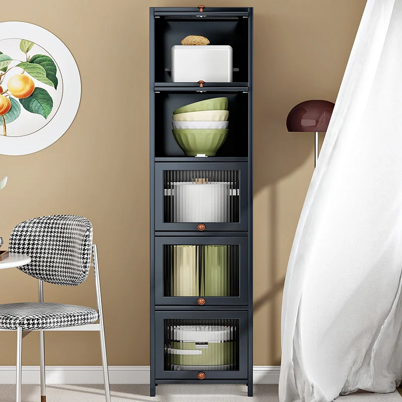 Credenza moderna Credenza bambù con ante per sala da pranzo Clearhalo