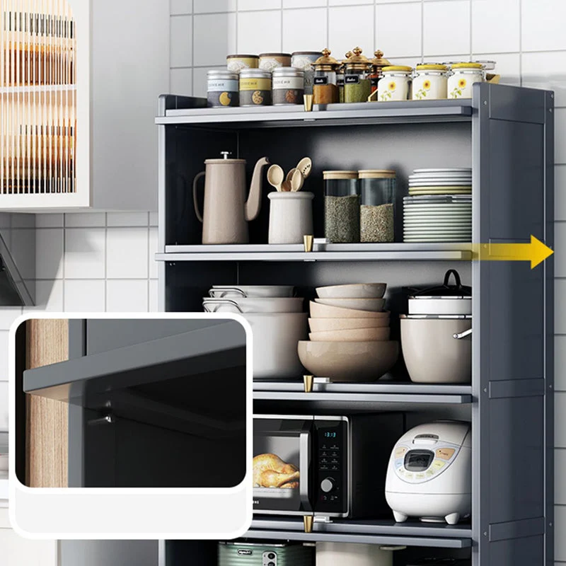 Credenza moderna Credenza bambù con ante per sala da pranzo Clearhalo