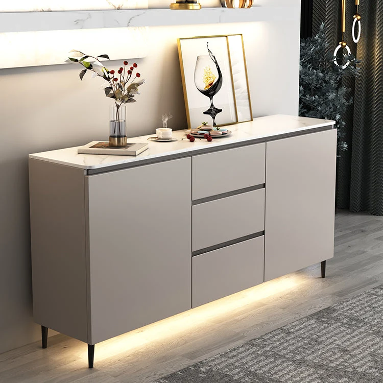 Credenza moderna Credenza pietra con ante per cucina Clearhalo