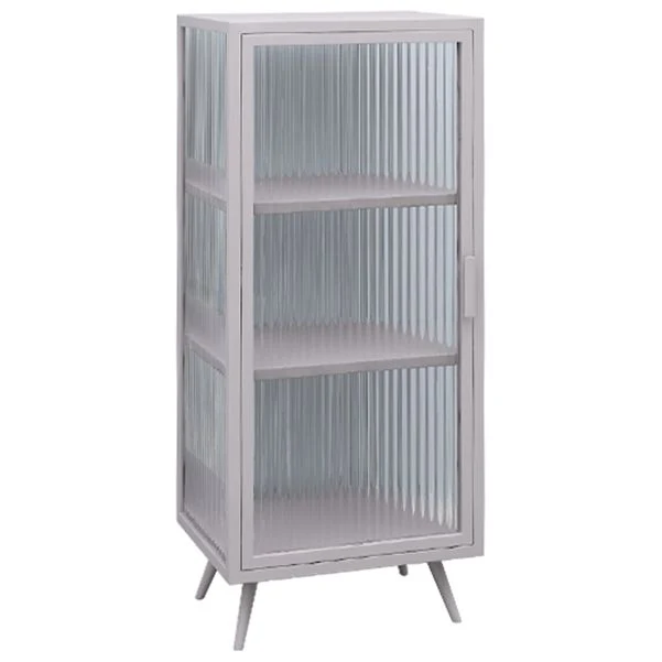 Credenza moderna ferro con porta vetro e contenitore per cucina, sala da pranzo Clearhalo