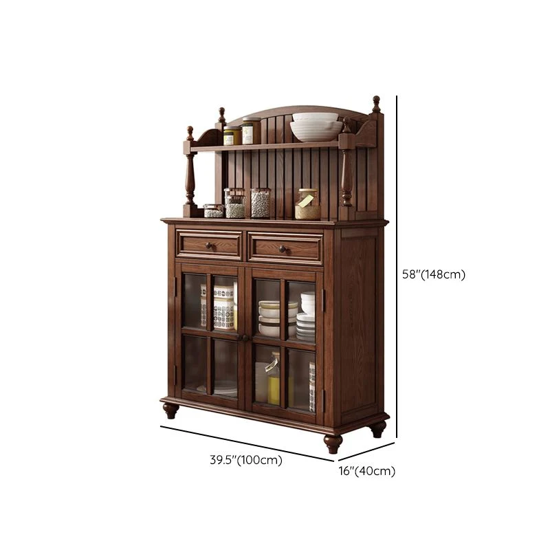 Credenza moderna frassino con ante per cucina Clearhalo