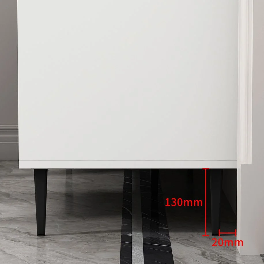 Credenza moderna legno composito 3 cassetti con ripiano pietra per soggiorno Clearhalo