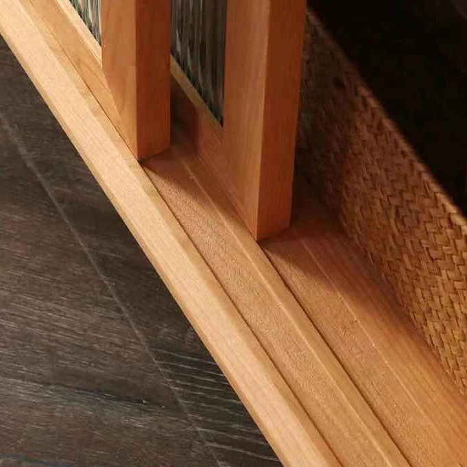 Credenza moderna legno con 3 cassetti e ante per soggiorno Clearhalo