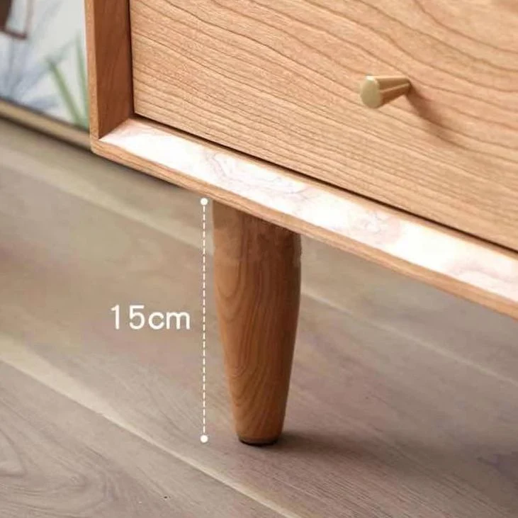 Credenza moderna legno con 3 cassetti e ante per soggiorno Clearhalo