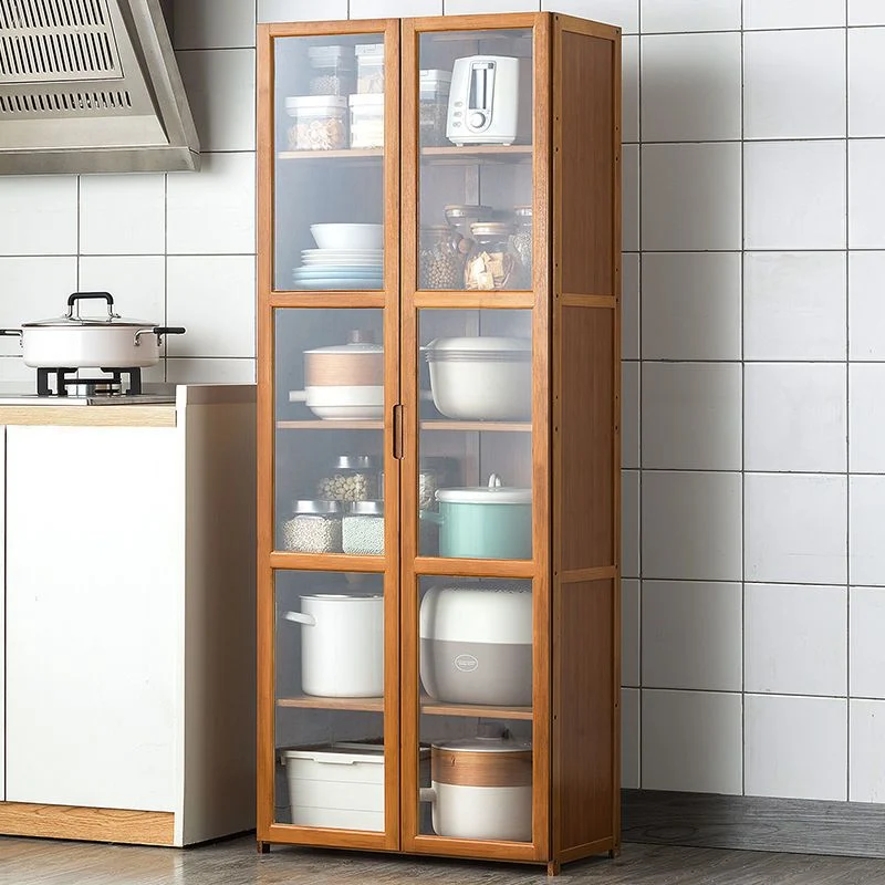 Credenza moderna legno Credenza da 30 pollici marrone per cucina Clearhalo