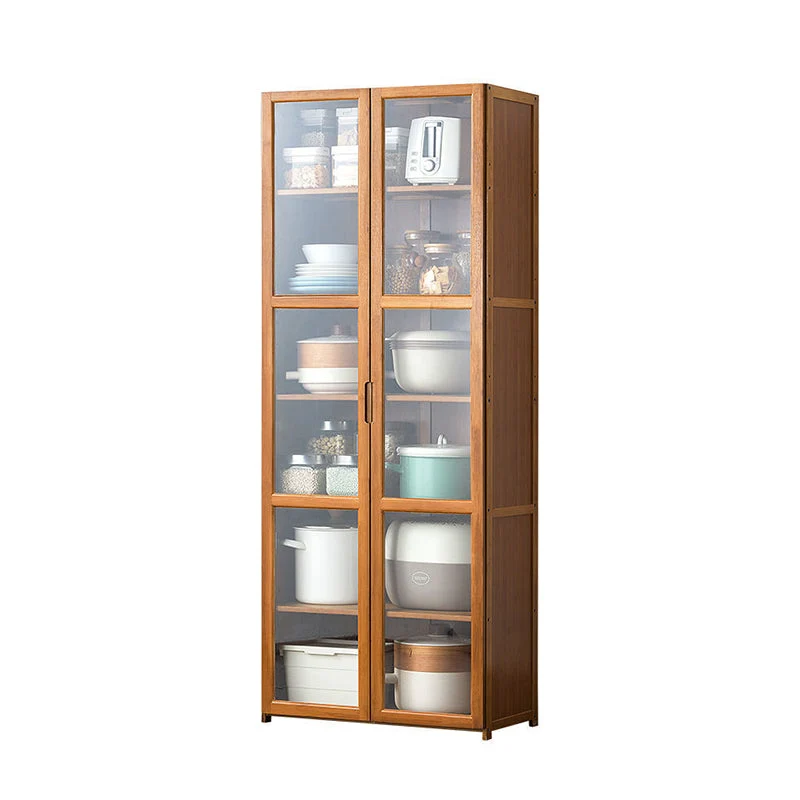 Credenza moderna legno Credenza da 30 pollici marrone per cucina Clearhalo