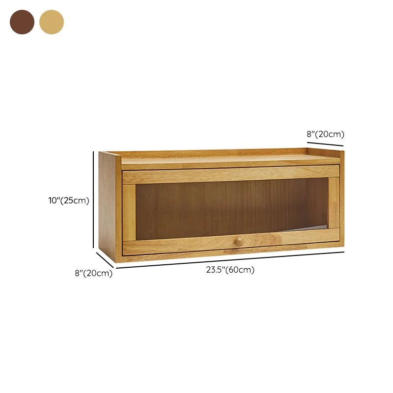 Credenza moderna legno di gomma con ante per cucina Clearhalo